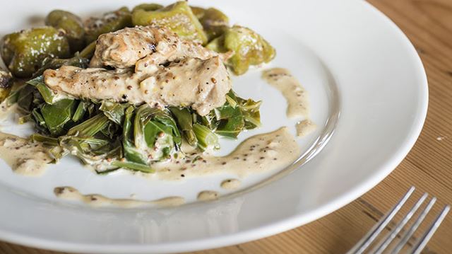 A plate of Rabbit Gnocchi