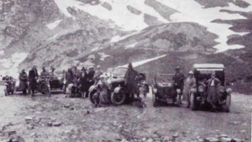 CSMA members at the top of the Galibier in 1927