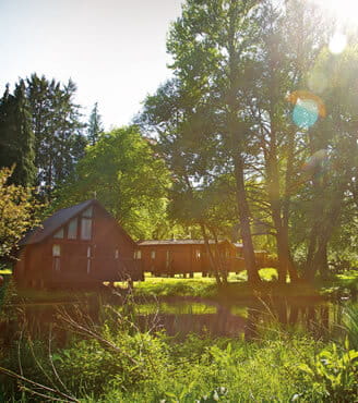 Whitemead Forest Park log cabin