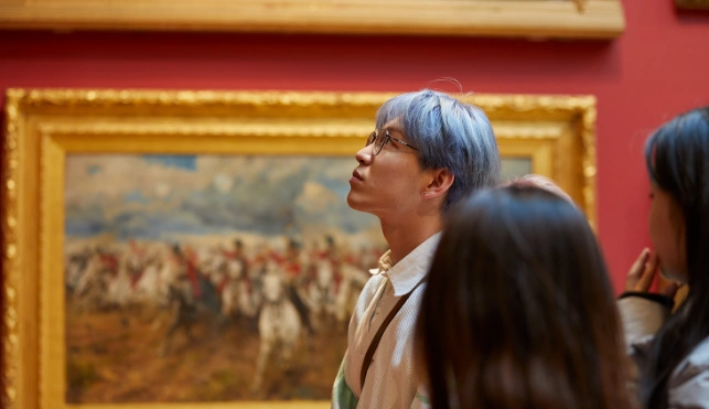 Visitors in Leeds Art Gallery's permanent collection © Janie Airey/ Art Fund 2022