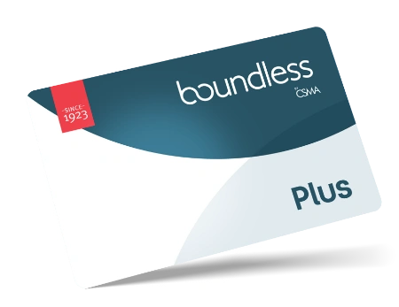 Boundless Plus membership card