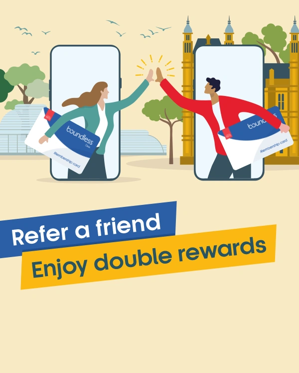 Refer a friend. Enjoy double rewards.