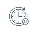 24 hour clock graphic